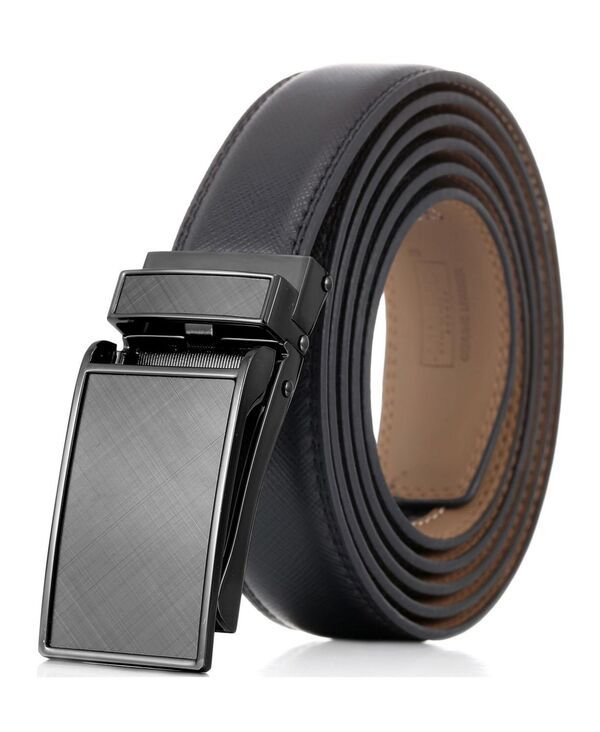 ミオマリオ メンズ アクセサリー ベルト Mio Marino Mens Tartan Ratchet Belt Deep charcoal チャコール