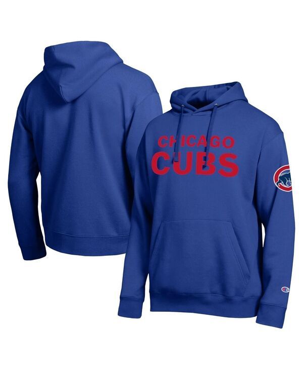 チャンピオン メンズ アウター パーカー・スウェット Champion Mens Royal Chicago Cubs All Star Wordmark Hoodie Royal