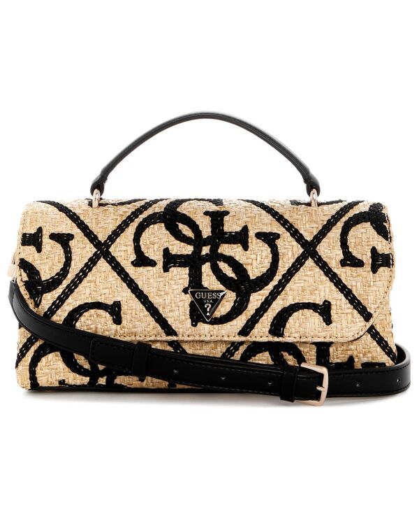 ゲス レディース バッグ GUESS Kirsten Top Handle Small Flap Crossbody Handbag Black ブラック
