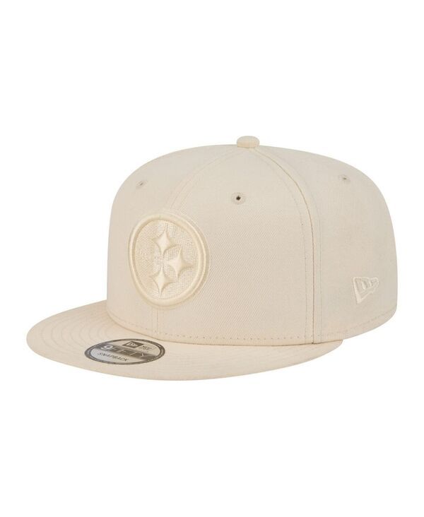 ニューエラ メンズ アクセサリー 帽子 Tシャツ New Era Mens Cream Pittsburgh Steelers Colorpack 9FIFTY Snapback Hat Cream