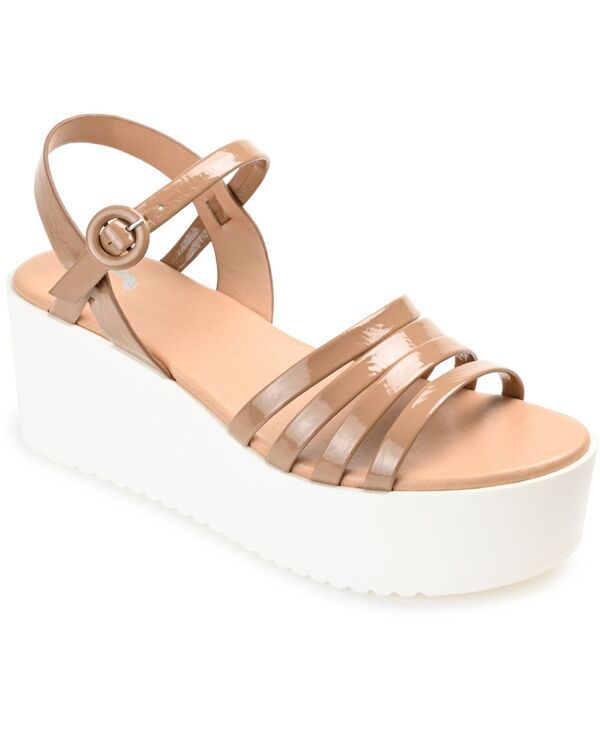 ジュルネ コレクション レディース シューズ サンダル プラットフォーム Journee Collection Womens Miragge Platform Sandals Mocha モカ