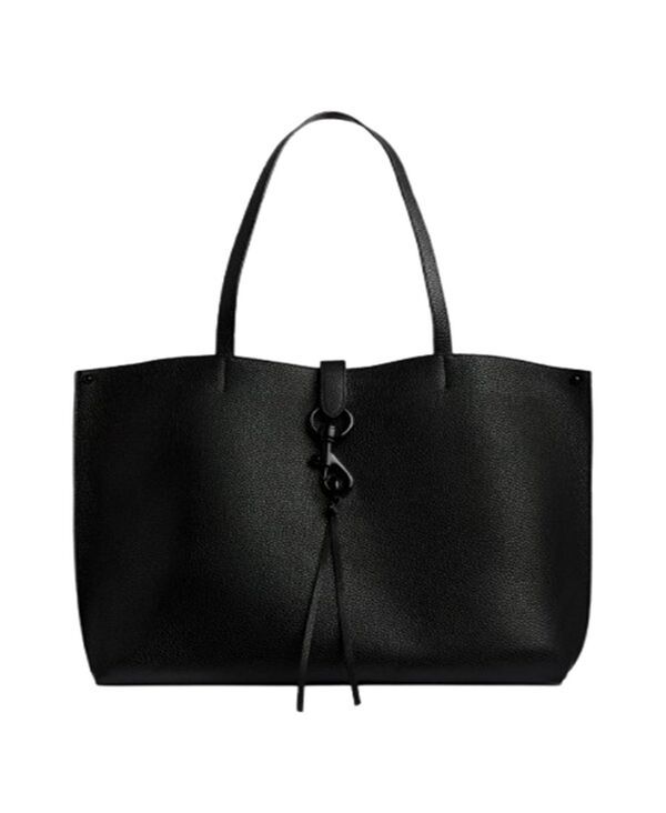 レベッカミンコフ レディース バッグ レザー Rebecca Minkoff Megan ExtraLarge Leather Tote Handbag Black ブラック