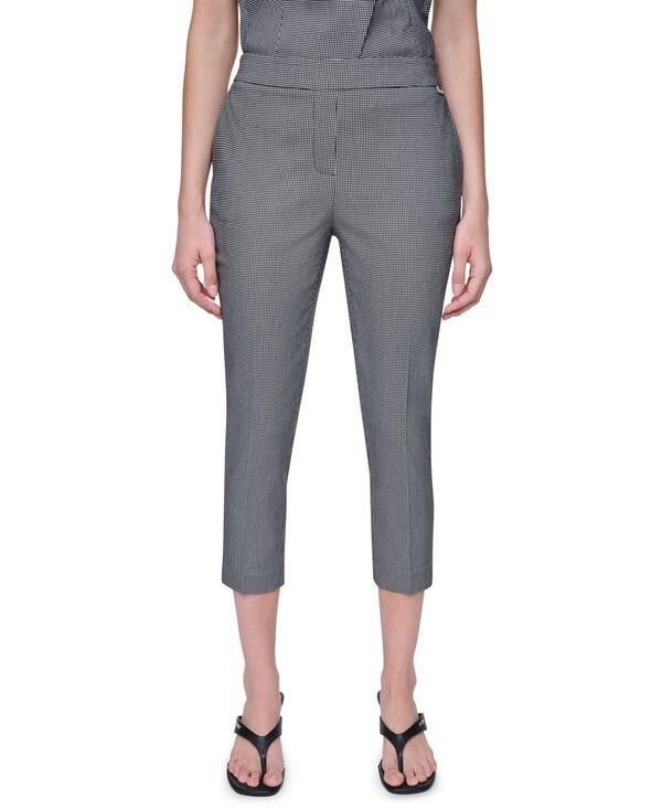 ダナ キャラン ニューヨーク レディース ボトムス カジュアルパンツ プチ アンクル DKNY Petite Houndstooth Millenium Ankle Pants BlackIvory 23,214円