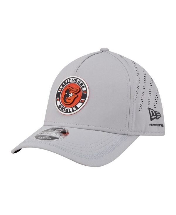 ニューエラ メンズ アクセサリー 帽子 New Era Mens Gray Baltimore Orioles Patch 39THIRTY AFrame MCrown Perforated Flex