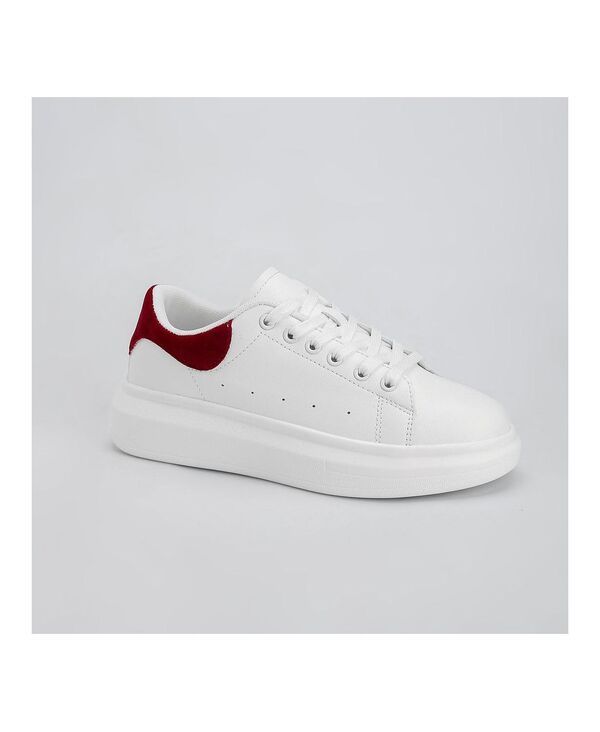 バーネス レディース シューズ スニーカー プラットフォーム レース BERNESS Holly LaceUplatform Sneakers Burgundy バーガンディ