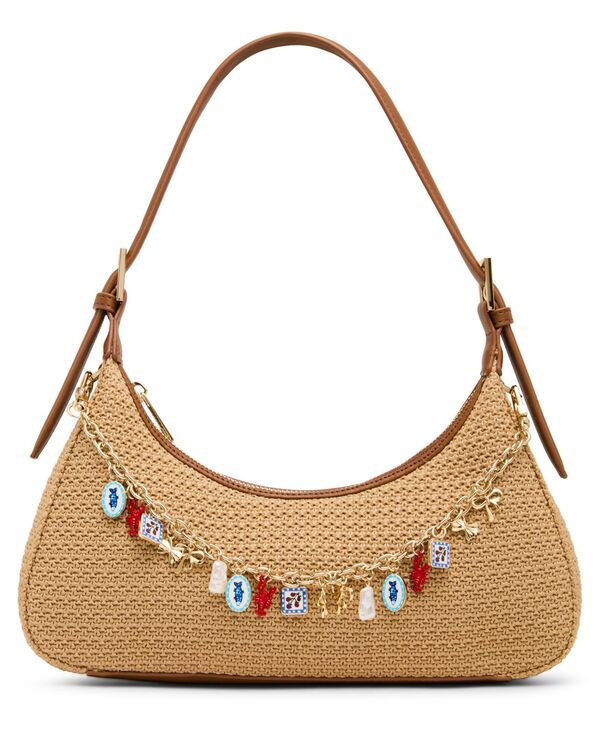マッデンガール レディース バッグ Madden Girl Nicolestraw Medium Shoulder Handbag Natural