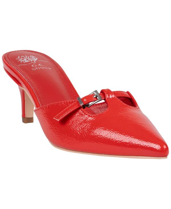 ジーシーシューズ レディース パンプス ヒール GC Shoes Womensimone Patent Kitten Heel Pumps Red レッド