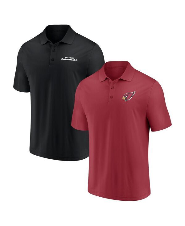 ファナティクス メンズ トップス ポロシャツ Fanatics Mens 2Pack CardinalBlack Arizona Cardinals Dueling Polo Shirt Set Ca