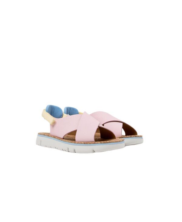 カンペール レディース シューズ サンダル レザー Camper Womens Oruga Leather Sandal Pink ピンク