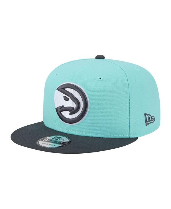 ニューエラ メンズ アクセサリー 帽子 New Era Mens TurquoiseCharcoal Atlanta Hawks Color Pack TwoTone 9FIFTY Snapback
