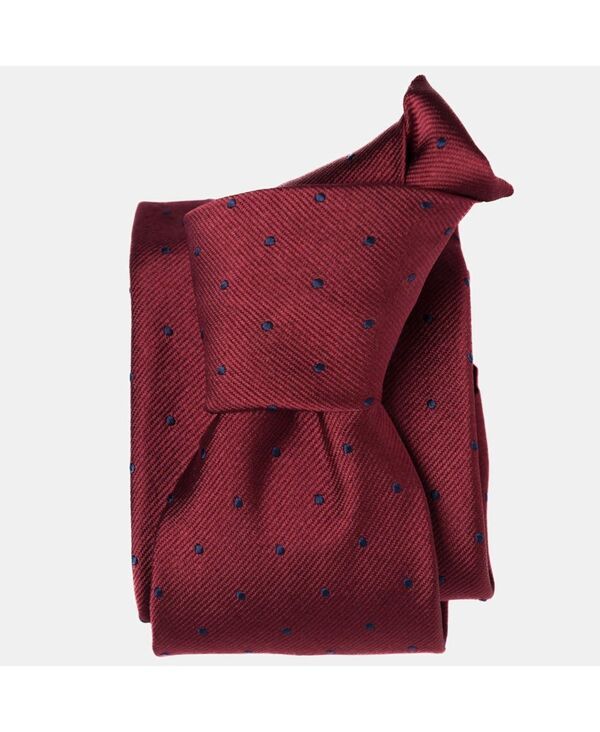 エリザベッタ メンズ アクセサリー ネクタイ シルク Elizabetta Pisa Silk Jacquard Tie for Men Burgundy バーガンディ