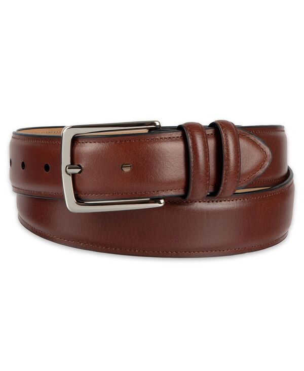 クラブルーム メンズ アクセサリー ベルト レザー Club Roomens Luxury Drop Edge Stitched Leather Belt Brown ブラウン