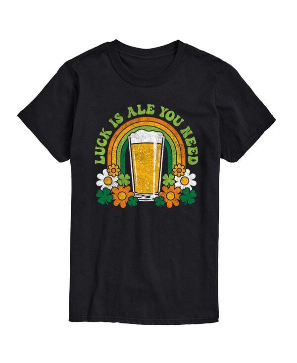 エアウェーブス メンズ トップス Tシャツ 半袖 グラフィック AIRWAVES Mens Instant Message Luck Is Ale You Need ShortSleeve Graph