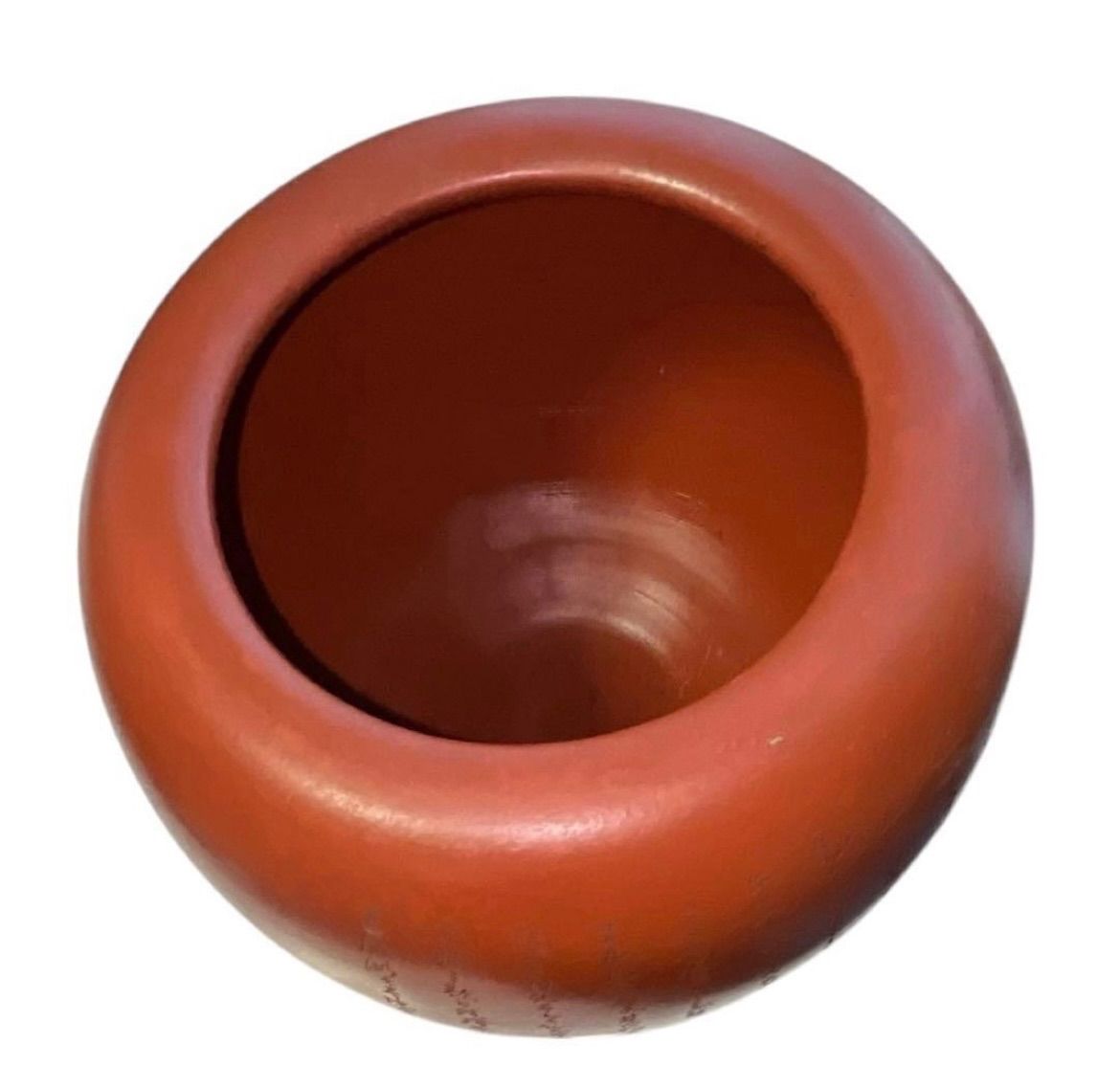 朱泥 火鉢 壺 茶道具 工芸品 骨董 アンティーク 彫刻文様 作家印あり