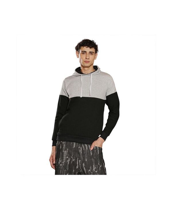 キャンパスストラ メンズ アウター パーカー・スウェット Campusutra Mens Coin Grey Onyx Black Block Pullover Hoodie Black ブラック