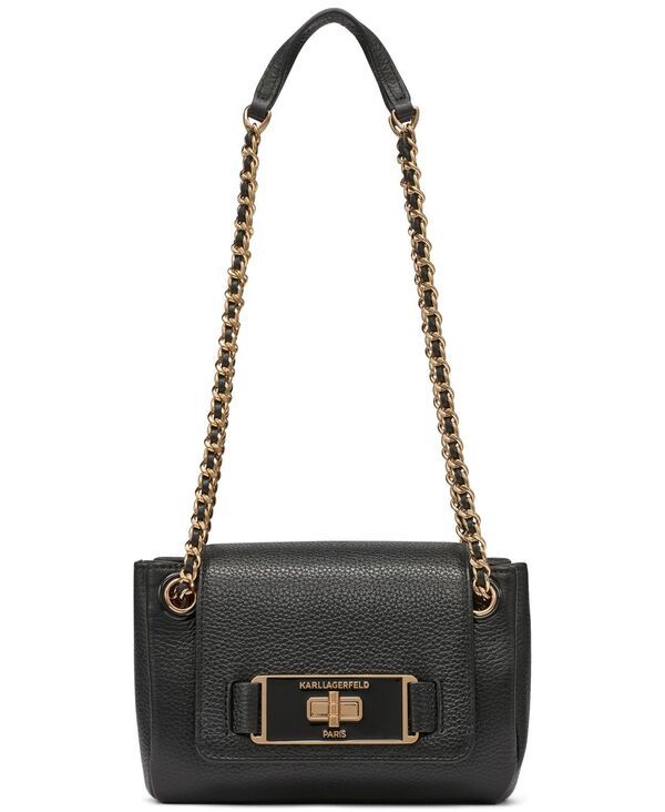 カール ラガーフェルド レディース バッグ KARLAGERFELD PARIS Bridgette Crossbody Bag Black Gold ブラック