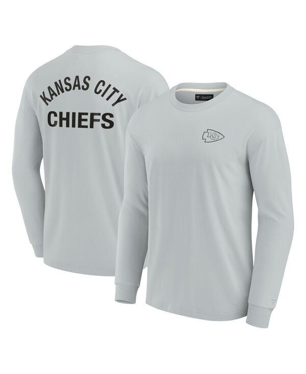 ファナティクス シグネチャー メンズ トップス Tシャツ Fanaticsignature Mens and Womens Gray Kansas City Chiefsuper Soft Long