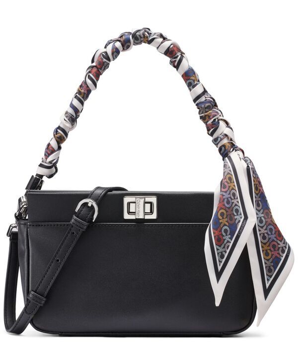 カルバンクライン レディース バッグ Calvin Klein Talita Small Shoulder Handbag BlackSilver ブラック