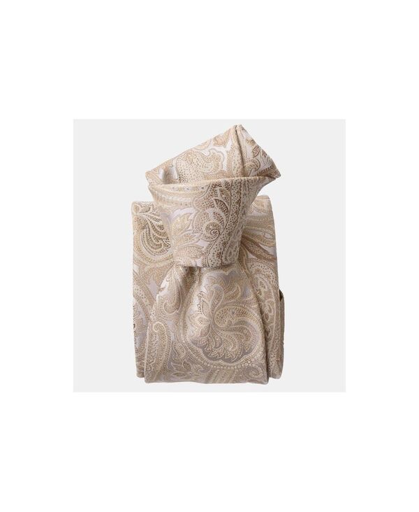 エリザベッタ メンズ アクセサリー ネクタイ シルク Elizabetta Montecarlo Silk Jacquard Tie for Men Champagne シャンパン