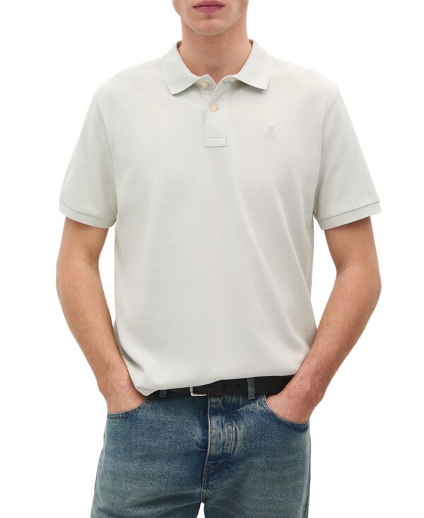 スカルパーズ メンズ トップス Tシャツ ポロシャツ Scalpers Mens Basic Polo TShirt Light grey グレー