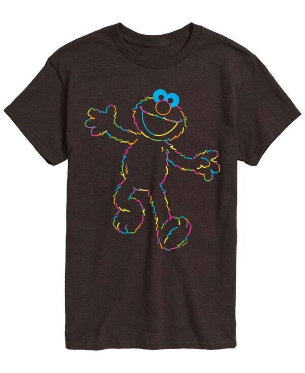エアウェーブス メンズ トップス Tシャツ 半袖 グラフィック AIRWAVES Mensesame Street Elmo Rainbow Lineart ShortSleeve Graphic T