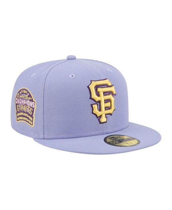 ニューエラ メンズ アクセサリー 帽子 New Era Mens Light Purple San Francisco Giants Lavender Bloom 59FIFTY Fitted Hat