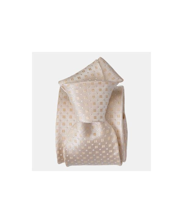 エリザベッタ メンズ アクセサリー ネクタイ シルク Elizabetta Barbera Silk Jacquard Tie for Men Champagne シャンパン