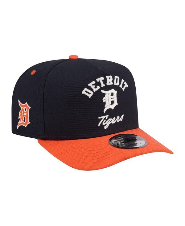 ニューエラ メンズ アクセサリー 帽子 New Era Mens NavyOrange Detroitigers Arched AFrame 9FIFTY Adjustable Hat Navy Or