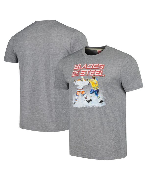 オマージュ メンズ トップス Tシャツ Homage Mens and Womens Gray Blades of Steel TriBlend Tshirt Gray グレー