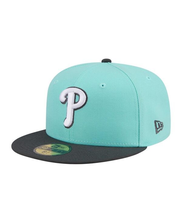 ニューエラ メンズ アクセサリー 帽子 New Era Mens TurquoiseCharcoal Philadelphia Phillies TwoTone Color Pack 59FIFTY