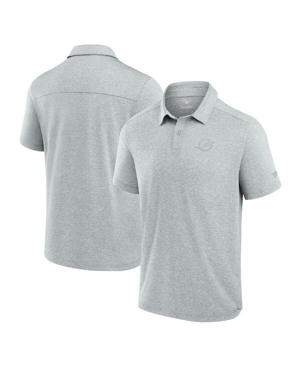 ファナティクス シグネチャー メンズ トップス ポロシャツ Fanaticsignature Mens Gray Miami Dolphins Front Office Tech Polo Shirt