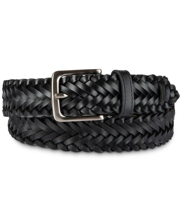 クラブルーム メンズ アクセサリー ベルト Club Room Luxury Mens Braided Belt Black ブラック