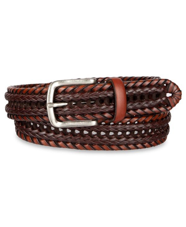 クラブルーム メンズ アクセサリー ベルト レース Club Roomens Luxury Elevated Laced Braided Beltan タン