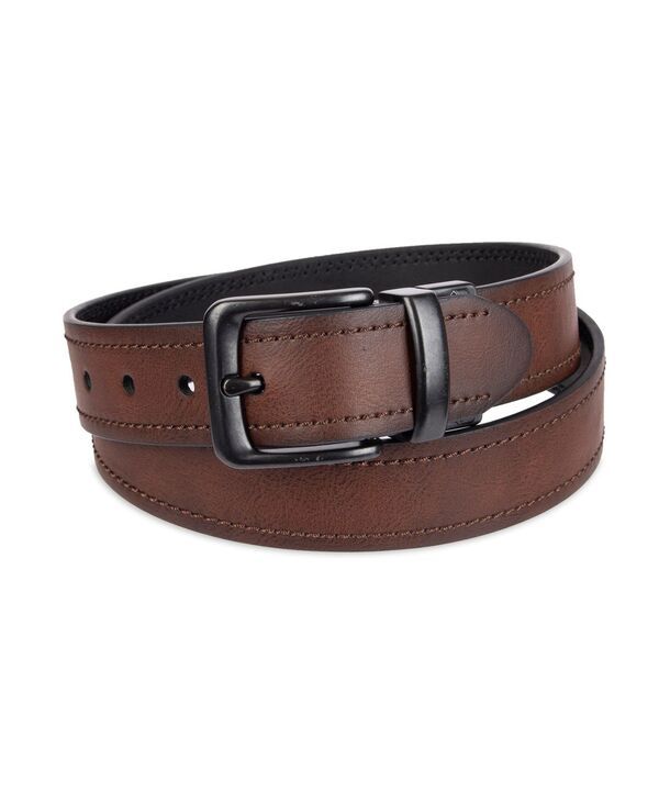 リーバイス メンズ アクセサリー ベルト Levis Mens TwoInOne Reversible Casual Jean Belt BrownBlack ブラック