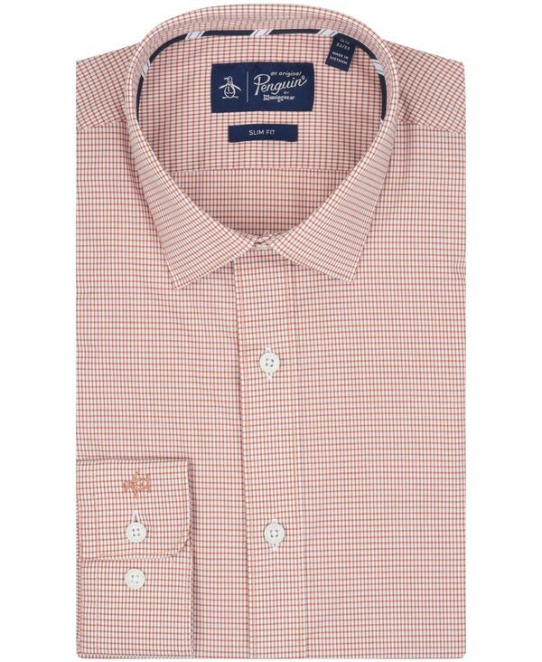 オリジナルペンギン メンズ トップス シャツ Original Penguin MenspreadCollar Dresshirt Light Orange オレンジ