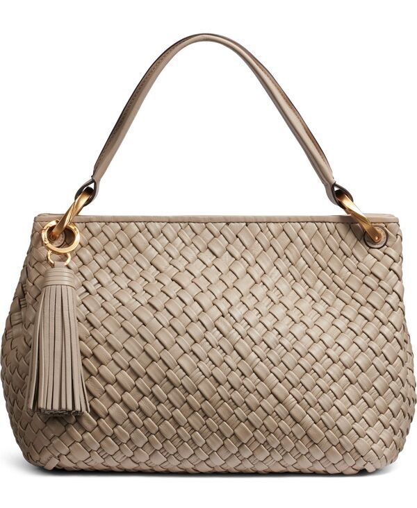 ダナ キャラン ニューヨーク レディース バッグ Donna Karanew York Glenwood Woven Small Shoulder Handbag Moth