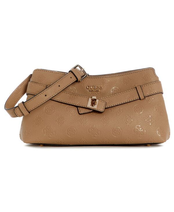 ゲス レディース バッグ ロゴ GUESS Ella Logo Small Crossbody Handbag Brown ブラウン