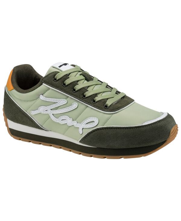 カール ラガーフェルド メンズ シューズ スニーカー レース KARLAGERFELD PARIS Mens LaceUp Low Profile Sneakers GREEN グリーン
