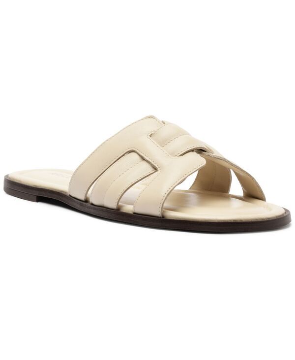 アレッツォ レディース シューズ サンダル Arezzo Womens Hanna Round Toe Flat Sandals Panacota