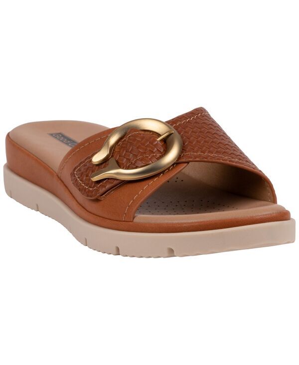 ジーシーシューズ レディース サンダル GC Shoes Womens Raine Buckle Comfort Sandals Tan タン