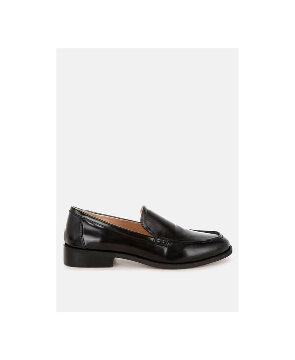 ラグアンドコー レディース シューズ パンプス レザー ローファー ヒール Rag Co Rag and Co Womens Corleone Pleather Stacked Heeloafers