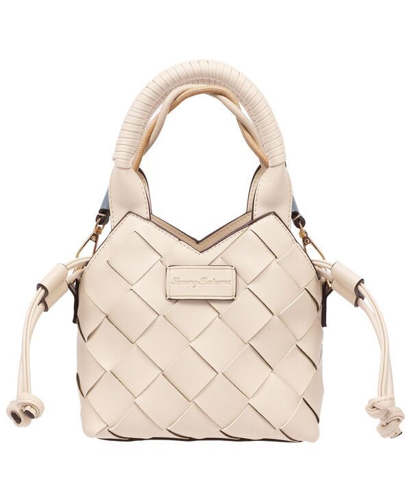 トッミーバハマ レディース バッグ ミニ レザー フェイクレザー Tommy Bahama Demini Woven PU Tote Mini Woven Faux Leather Top Handl