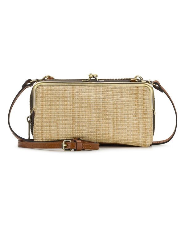 パトリシアナシュ レディース バッグ Patricia Nash Missoula Small Fine Weave Frame Crossbody Bag Natural