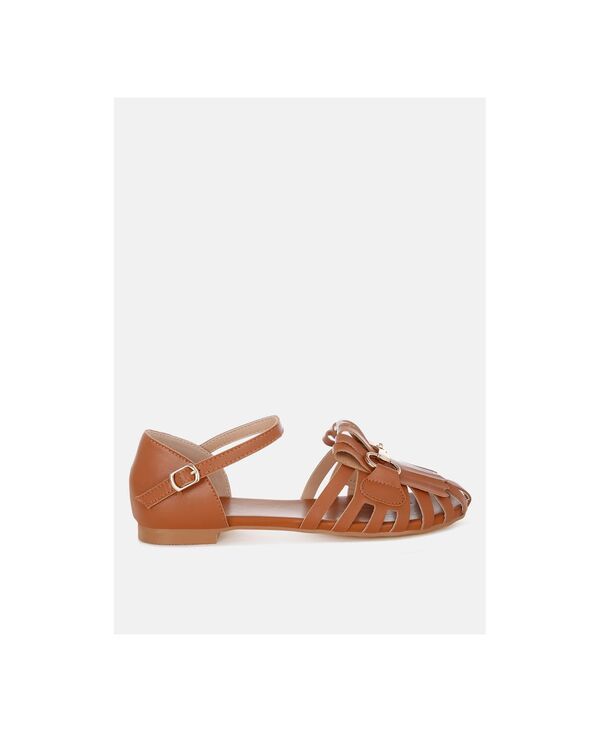 ラグアンドコー レディース シューズ パンプス サンダル フリンジ Rag Co Ramita Horsebit Fringe Flat Sandals Tan タン