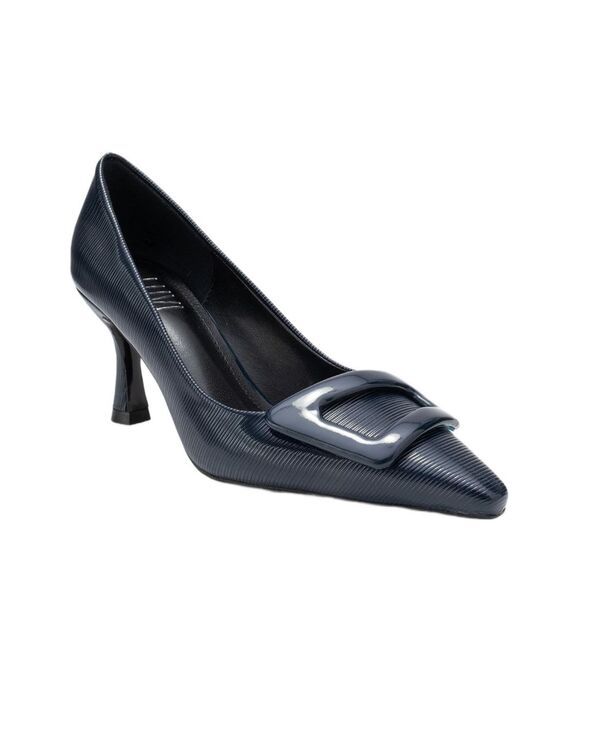プロローグシューズ レディース パンプス Prologue Shoes Womens Astra Buckle Pointed Toe Pump Navy ネイビー