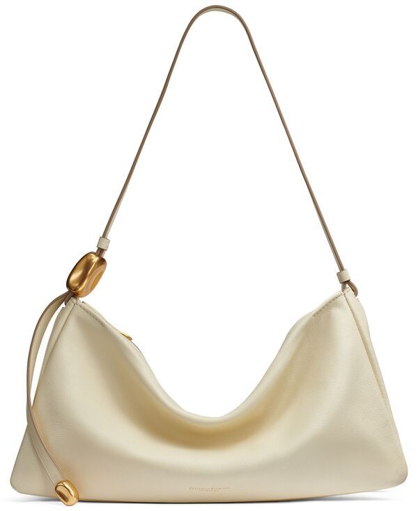 ダナ キャラン ニューヨーク レディース バッグ レザー Donna Karanew York Large Leather Shoulder Bag Butter Cream クリーム
