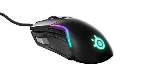 SteelSeries ゲーミングマウス 有線 超軽量 IP54規格 防水 防塵 SuperMeshケーブル 10ゾーンRGBイルミネーション Rival 5 62551/ 0cab035f