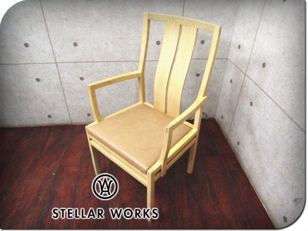 展示品/未使用品/STELLAR WORKS/FLYMEe/BM Dining Chair/Borge Mogensen/アッシュ/グレンホワイト/ベージュ/アームチェア/100,100円ft8294m