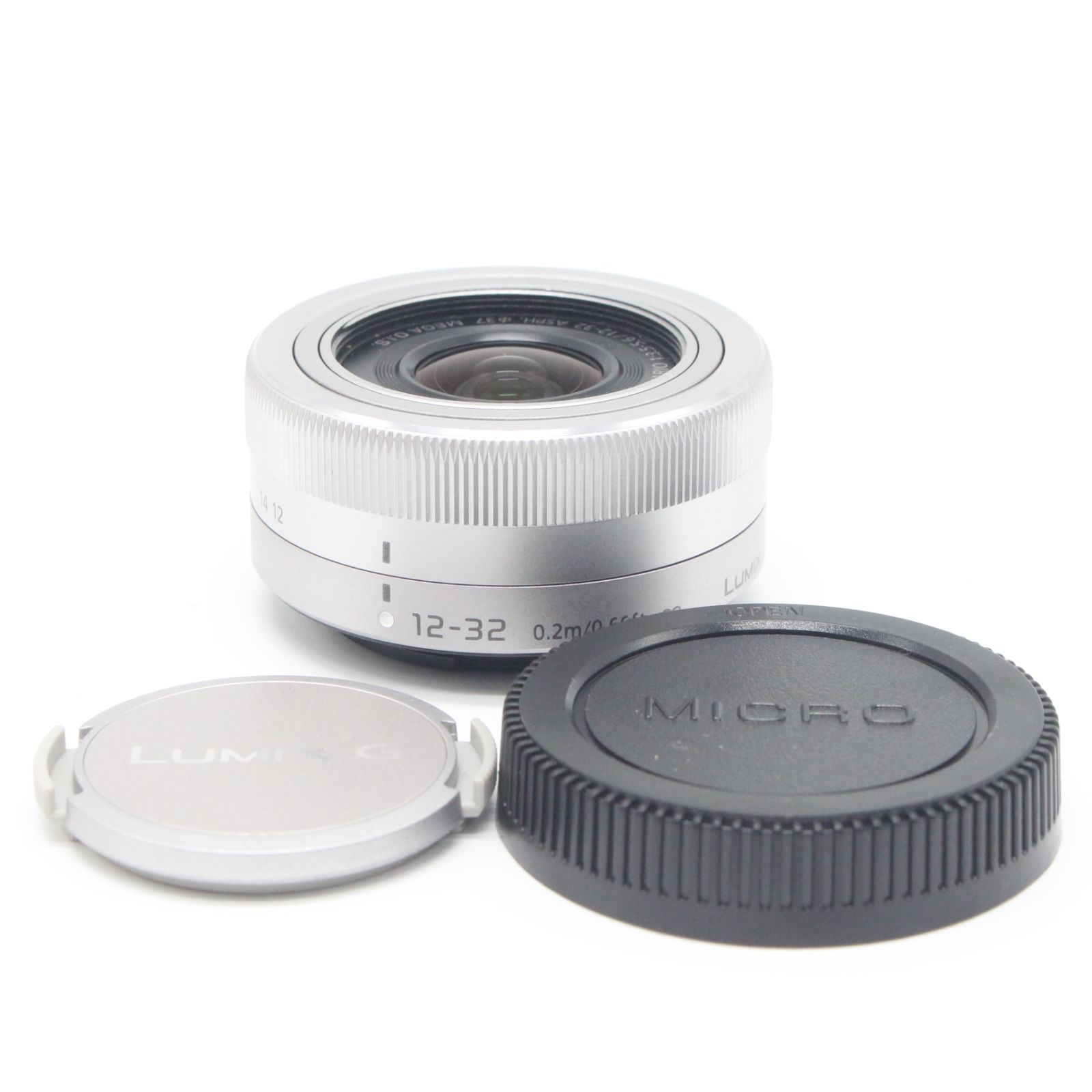 ■極上品■ PANASONIC G VARIO 12-32mm/F3.5-5.6 ASPH./MEGA O.I.S. シルバー H-FS12032-S