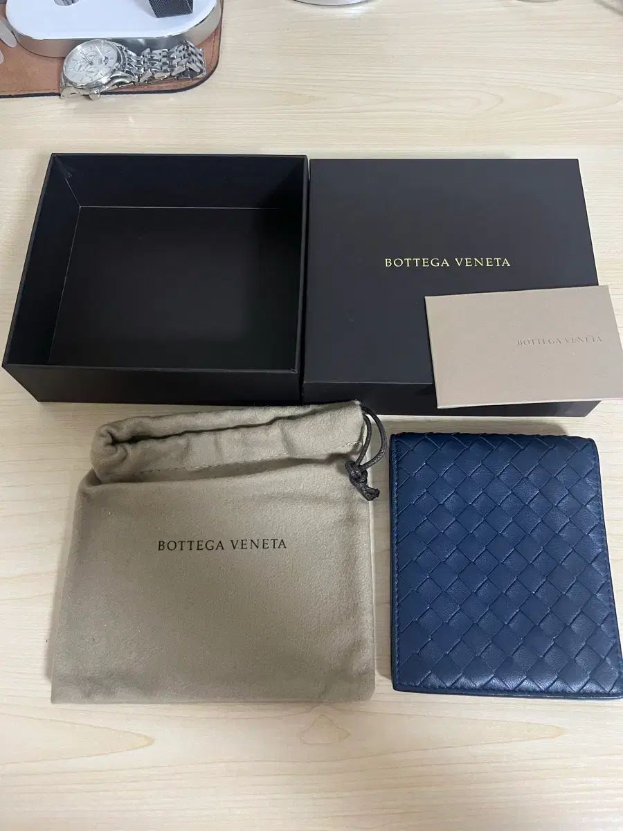 ボッテガ・ヴェネタ 財布 ネイビー イントレチャート